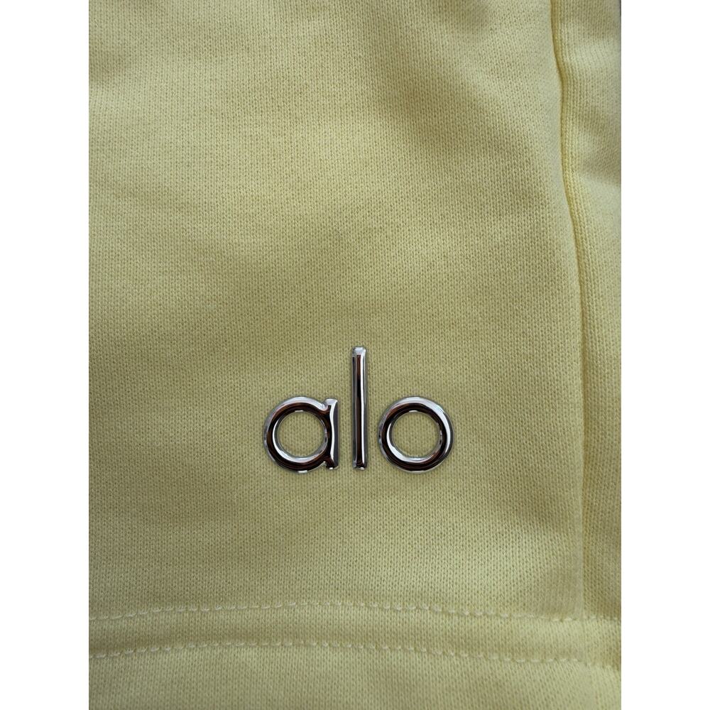 alo Accolade Sunshine Set Women’s Size Medium Cropped Crew Top + Shorts - Picture 5 of 5